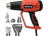 Yato YT-82296 Hőlégfúvó tartozékokkal LCD kijelzővel 50 - 650 °C 1600 W