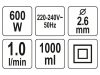 Yato YT-82553 Alsótartályos festékszórópisztoly 1000 ml 600 W