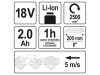 YATO YT-82836 Akkus magassági ágvágó 2-2,8 m 18 V (1 x 2,0 Ah akku + töltő)