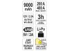 Yato YT-83081 Akkumulátor indító és power bank 9000 mAh