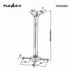 Nedis PJCM200GY projektor tartó, 55-100cm, 10kg, mennyezeti, dönthető, forgatható, ezüst