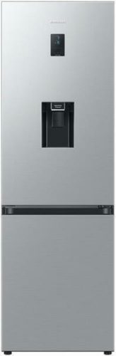 Samsung RB34C652ESA/EF alulfagyasztós hűtőszekrény, 227/114 liter, vízadagoló, NoFrost, ezüst