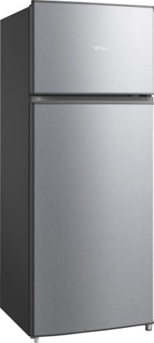 Tesla RD2100MSE felülfagyasztós hűtőszekrény, 166 /41liter, 41dB, ezüst