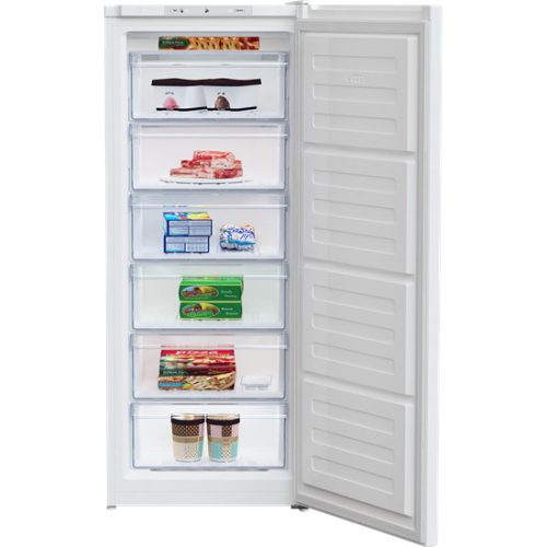 Beko RFSA210K40WN szabadonálló fagyasztószekrény, 168liter, 6fiók, 37dB, fehér