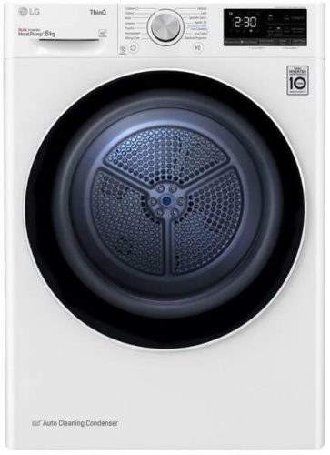 LG RH80V3AV6N Hőszivattyús szárítógép 8kg, A++, 64dB, DUAL Inverter, ThinQ app,