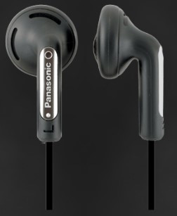Panasonic RP-HV154E-K vezetékes fülhallgató, 3,5 jack, fekete