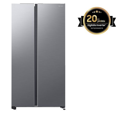 Samsung RS62DG5003S9EO Side-by-Side hűtőszekrény, 418/237liter, NoFrost, 37dB, ezüst