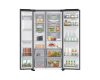 Samsung RS70F64KEFEO Side-by-Side hűtőszekrény, 420/220liter, NoFrost, víz- és jégadagoló (vízvezetékes), 36dB, Wi-Fi, fekete