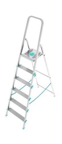 Colombo S107A06W Libellula 5+1 fokos alumínium létra