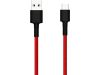 Xiaomi Mi Braided USB-A USB-C adatkábel, 1méter, szövet borítás, max.67Watt, piros (SJV4110GL)
