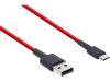Xiaomi Mi Braided USB-A USB-C adatkábel, 1méter, szövet borítás, max.67Watt, piros (SJV4110GL)