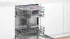 Bosch SMV4HVX00E Serie 4 beépíthető mosogatógép, 14 teríték, 6program, 9liter/ciklus, 46dB, inox