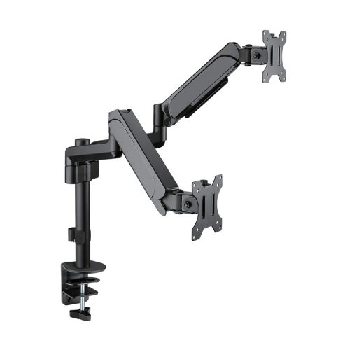 Stell SOS 2122 Dual asztali monitor tartó konzol, 17"-32" VESA 100x100, max. 2 x9kg, fekete