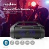 Nedis SPBB310BK Bluetooth party Boombox hangszóró, 120 W, BT 5.0, 3000mAh akku, IPX5, fekete
