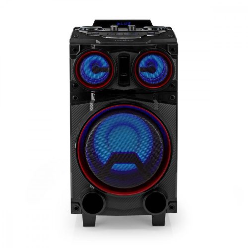 Nedis SPPT800BK Bluetooth party Boombox hangszóró, 120 W, Bluetooth 5.0