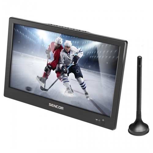 Sencor SPV7012T Hordozható LCD TV, DVB-T2, 10"(26cm), 1024x600p, USB, HDMI, Koax