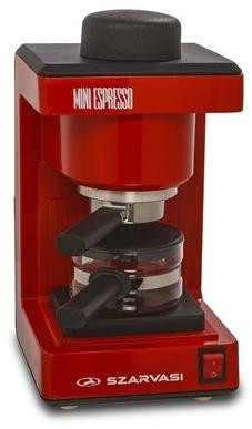 Szarvasi SZV-612/3 Mini Espresso eszpresszó kávéfőző, 2 vagy 6 adag, 800W, 3bar, automatikus kikapcsolás, piros