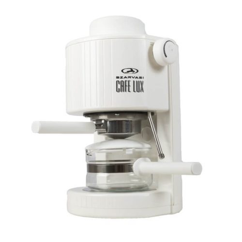Szarvasi SZV-620-01 Cafe Lux eszpresszó kávéfőző, 2 vagy 6 adag, 800W, automatikus kikapcsolás, fehér