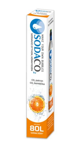 Sodaco 809187 univerzális szódagép CO2 patron, 60-80 liter