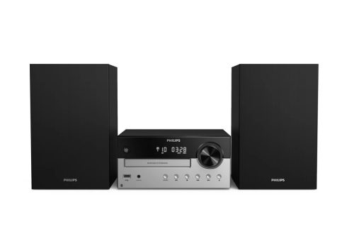 Philips TAM4205/12 mikro HiFi rendszer, 60Watt, FM, CD, Bluetooth, USB, AUX, fekete -ezüst