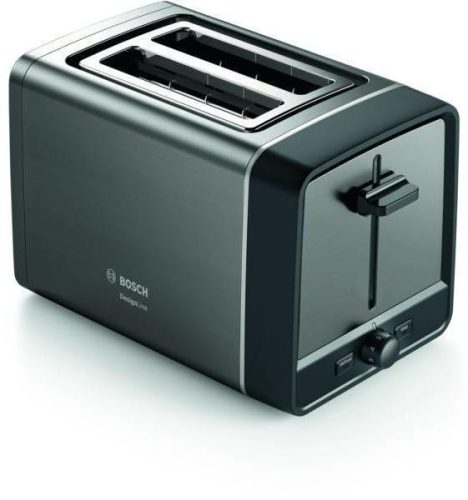 Bosch TAT5P425 2 szeletes kenyérpirító, 970W, zsemlemelegítő, kiolvasztás funkció, morzsatálca, szürke