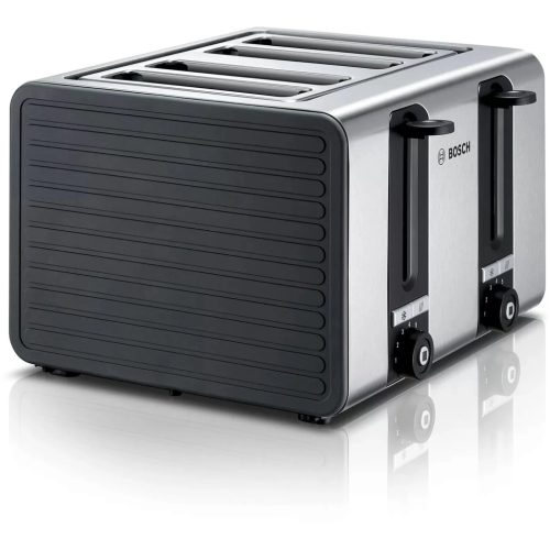 Bosch TAT7S45 4 szeletes kenyérpirító, 1800Watt, 2x2 külön vezérelhető, grafit -inox