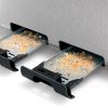 Bosch TAT7S45 4 szeletes kenyérpirító, 1800Watt, 2x2 külön vezérelhető, grafit -inox