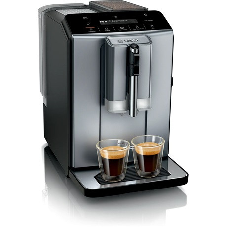 Bosch TIE20504 VeroCafe Serie 2 automata kávéfőző, 1500Watt, 1.4liter, 15bar, 5program, csészemelegítő, fekete -titán