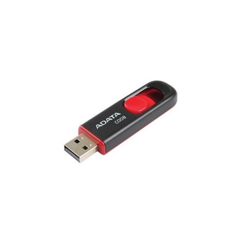 ADATA C008 16GB USB 2.0 pendrive, fekete-piros (AC008-16G-RKD)