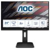 AOC 24P1 Full HD IPS LED, 24" (61cm), 16:9, 250cd/m2, 5ms, HDMI /DisplayPort /DVI /VGA /USB, forgatható