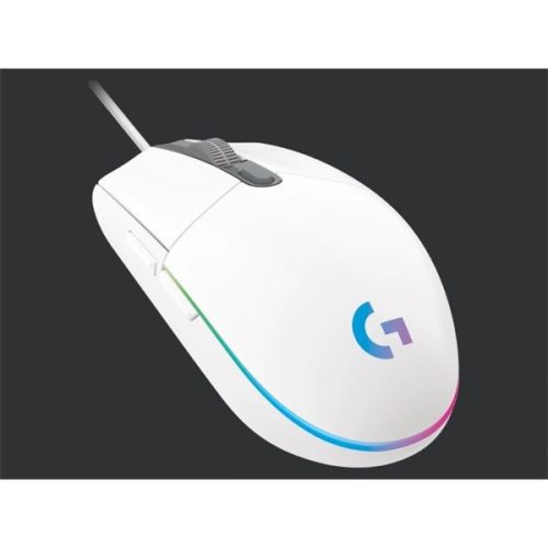 Logitech Egér - G102 Lightsync Vezetékes Gaming, Fehér