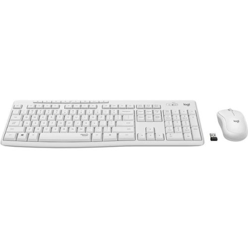 Logitech MK295 vezeték nélküli csendes billentyűzet és egér szett, 2.4 GHz, magyar, elemes, piszkosfehér (920-009873)