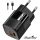 BLACKBIRD Hálózati Adapter Gyorstöltő + Type-C USB Adatkábel 1m, Fekete