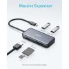 Anker A8334HA1 USB HUB  PowerExpend 5 in 1  USB C Media Hub  4K HDMI  2xUSB3.0  SD/TF kártyaolvasóval       