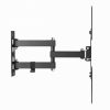 Sbox LCD-443 fali konzol, 23"-55", VESA 400 x400, dupla karos, dönthető, forgatható, max.30kg, fekete