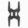 Sbox LCD-443 fali konzol, 23"-55", VESA 400 x400, dupla karos, dönthető, forgatható, max.30kg, fekete