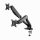 Sbox LCD-S024-2 17"-32" Dual asztali monitor tartó konzol, 17"-32" VESA 100 x100, max.9kg/kar, fekete