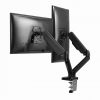 Sbox LCD-S024-2 17"-32" Dual asztali monitor tartó konzol, 17"-32" VESA 100 x100, max.9kg/kar, fekete