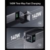 Anker A1289011 PowerCore 24K, Powerbank, külső akkumulátor, 24000mAh, 140Watt, 2db USB-C, USB-A, fekete