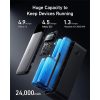 Anker A1289011 PowerCore 24K, Powerbank, külső akkumulátor, 24000mAh, 140Watt, 2db USB-C, USB-A, fekete