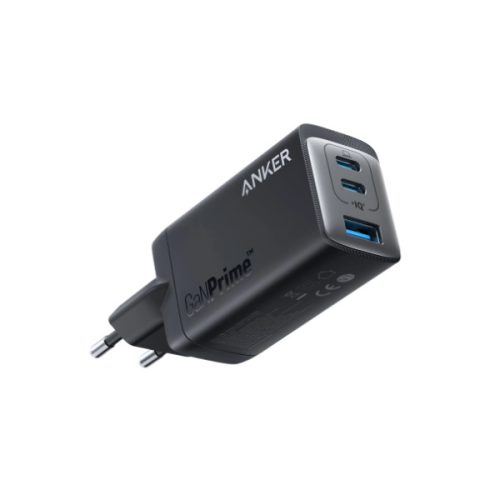 Anker A2668311 Hálózati Töltő  GaNPrime 65W  3 port  2xUSB C + 1xUSB A  PowerIQ 4.0  fekete        