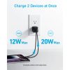 Anker A2331G11 Hálózati Töltő 323  33W  USB C  USB A  EU  fekete        