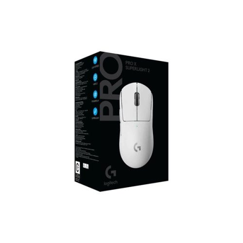Logitech Egér - G Pro X SUPERLIGHT 2 Vezeték Nélküli Gaming LIGHTSPEED, Fehér