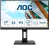 AOC U27P2 UHD (3840 x2160) IPS LED üzleti monitor, 27" (69cm), 16:9, 350cd/m2, 4ms, 2db HDMI /DisplayPort, USB-A, forgatható