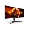 AOC CU34G2XP/BK, Gaming VA LED monitor, ívelt, 34" (86cm), WQHD (3440 x1440), 21:9, 180Hz, 430cd/m2, 1ms, 2db HDMI /DisplayPort, USB