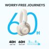 Anker Soundcore Space One Pro FlexiCurve, aktív zajszűrős Bluetooth fejhallgató, Hi-Res Audio, BT 5.3, akár 60óra üzemidő, fehér (A3062G21)
