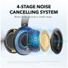 Anker Soundcore Space One Pro FlexiCurve, aktív zajszűrős Bluetooth fejhallgató, Hi-Res Audio, BT 5.3, akár 60óra üzemidő, fekete (A3062G11)