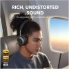 Anker Soundcore Space One Pro FlexiCurve, aktív zajszűrős Bluetooth fejhallgató, Hi-Res Audio, BT 5.3, akár 60óra üzemidő, fekete (A3062G11)