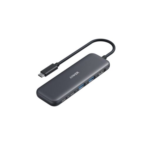 Anker A8355H11 USB HUB  322 5 in 1  USB C Hub  4K HDMI  2xUSB A  PD IN 100W  USB C 5Gbps  fekete    