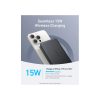 Anker A1664H11 MagGo Powerbank, külső akkumulátor, 10000mAh, 15W QI töltés, USB-C, fekete